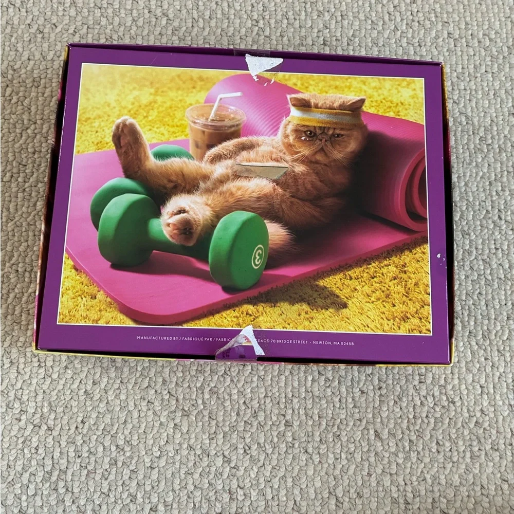 Avanti Cat Puzzle with Green and Yellow Accents